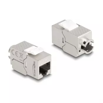 DeLOCK keystone-module RJ45-bus naar LSA Cat.6A slank gereedschapsloos