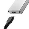 Aluminium behuizing QOLTEC 51833 voor M.2 SSD, SATA naar USB 3.0, ondersteunt tot 2 TB