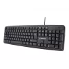 Toetsenbord Gembird KB-U-103-RU kantoor USB QWERTY Engels Russisch zwart