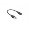 USB-kabel Lanberg AD-UC-UA-03 USB 3.2 Gen 1 0,15 m