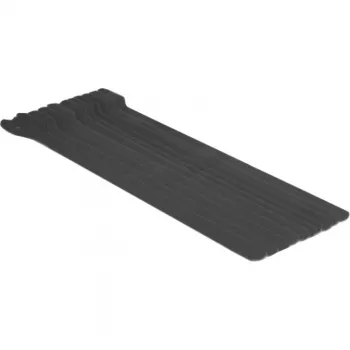 DeLOCK - klittenband - 30cm - zwart (verpakking van 10) (18688)