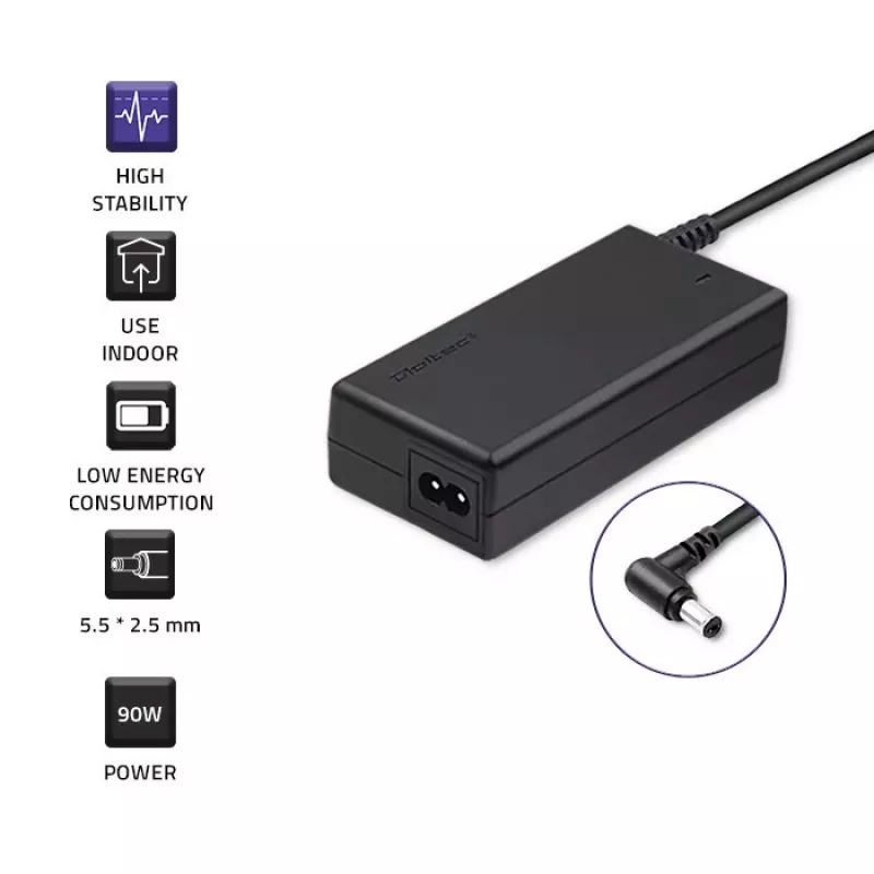 Qoltec 50076 90W voeding/adapter binnen zwart
