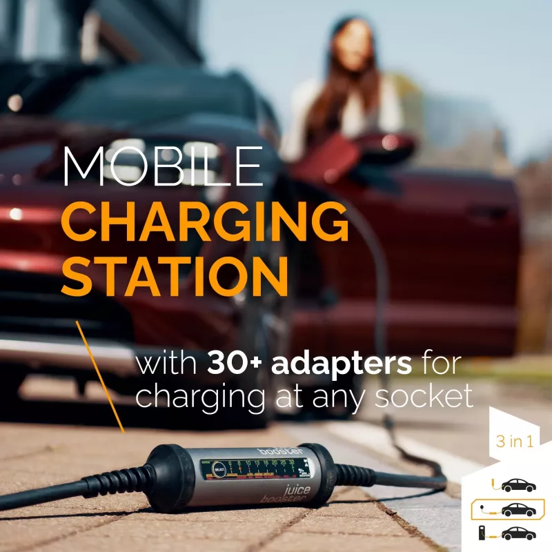 Juice Technology JUICE BOOSTER 2 Traveller Plus EV Set (EU) (antraciet/zwart, 1,4 - 22 kW, 3,1 meter kabel)