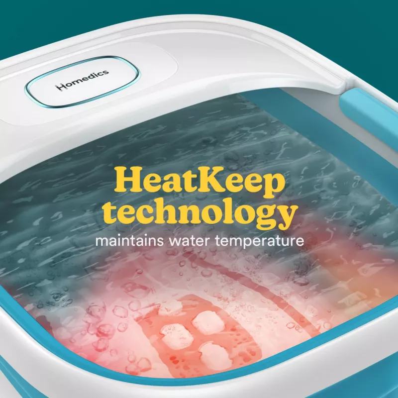 Voetbad HoMedics FB-70BL-EB – opvouwbaar compact voetbad voor thuisgebruik