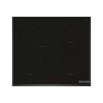 Inductiekookplaat Bosch PIF651HC1E, 60 cm, 4 zones, touchbediening, zwart, 7400 W aansluitwaarde