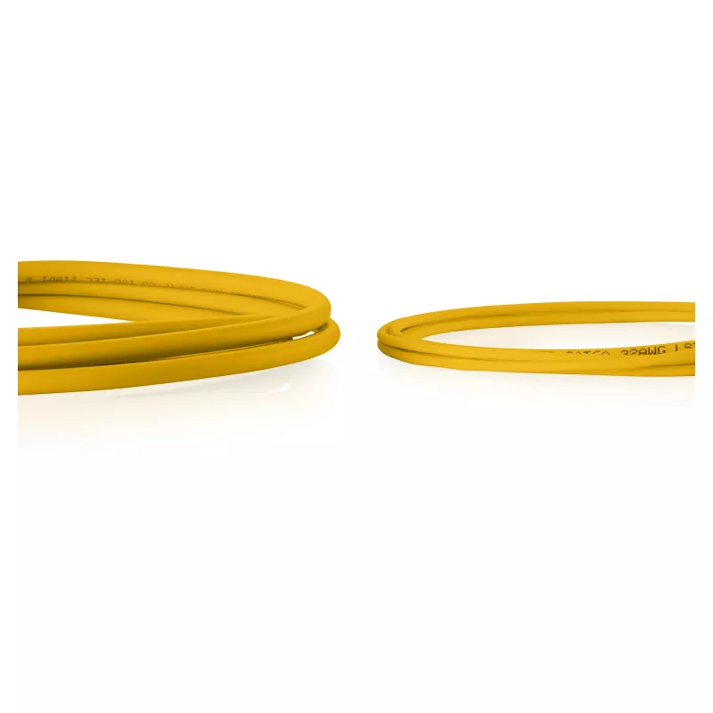 Patchkabel CAT6 U-UTP slank, DIGITUS DK-1618-050S-Y, 5 m, geel