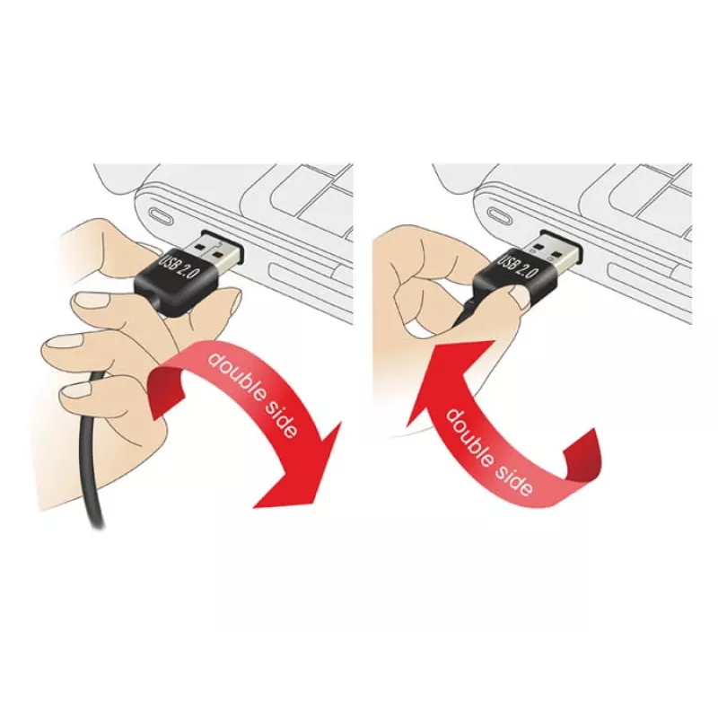 USB-kabel DeLOCK EASY-USB 2.0-A - USB 2.0 Micro-B 3 m