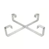 Kabelhouder Extralink Four arms aluminium frame S500 — 500 x 500 x 70 mm, bureau/muur, aluminium