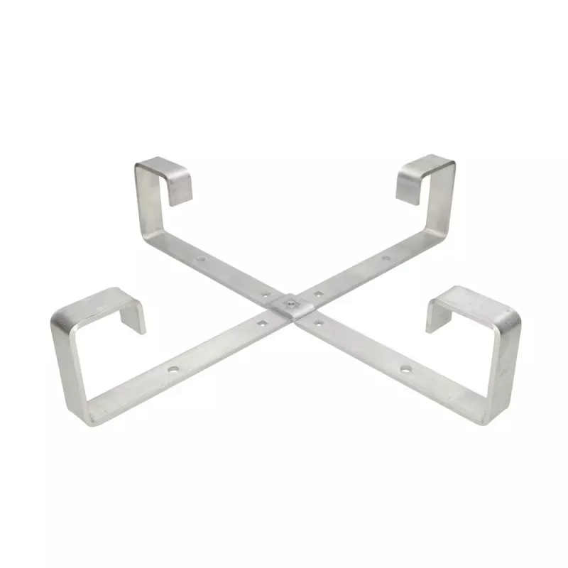 Kabelhouder Extralink Four arms aluminium frame S500 — 500 x 500 x 70 mm, bureau/muur, aluminium