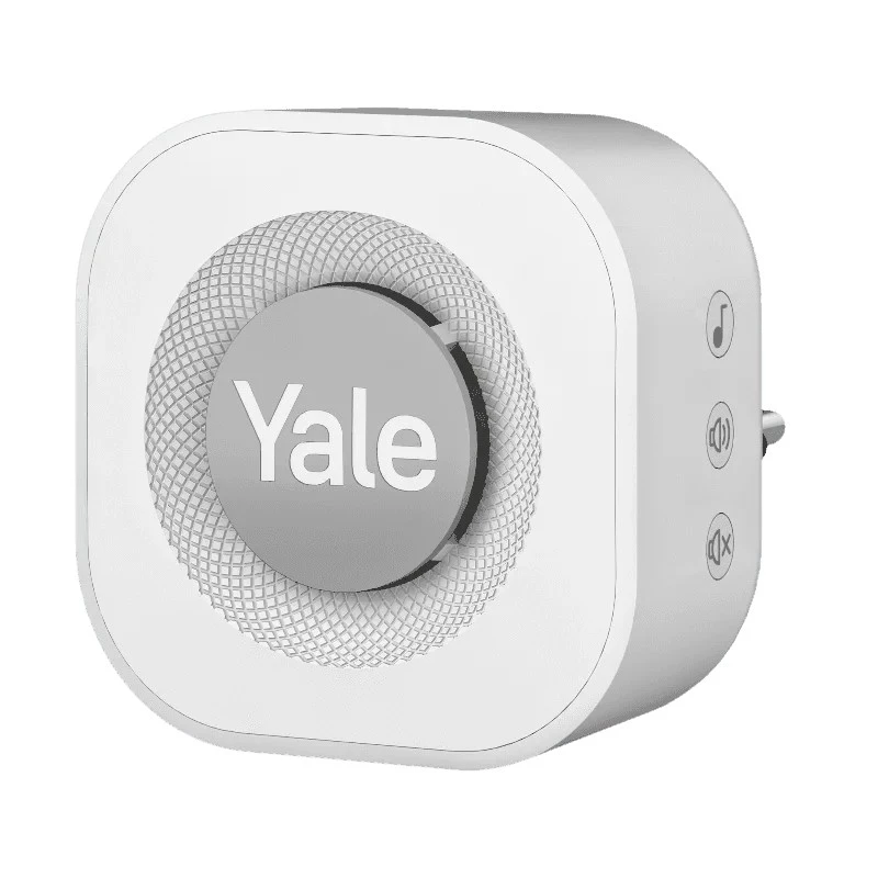 Yale deurbel-gong grijs, wit