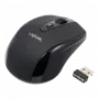 LogiLink muis optisch draadloos 2,4 GHz mini - muis - optisch - 3 toets(en) - draadloos - 2,4 GHz - draadloze ontvanger (USB) - zwart (ID0031)