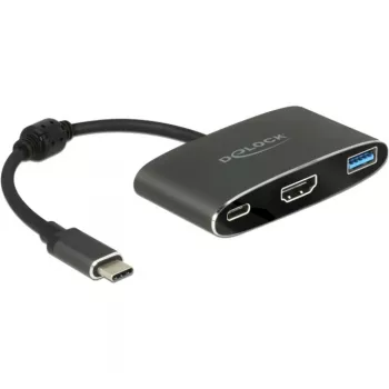 DeLOCK - externe videoadapter - VL101 - USB-C 3.1 - HDMI - grijs - retail (62991)