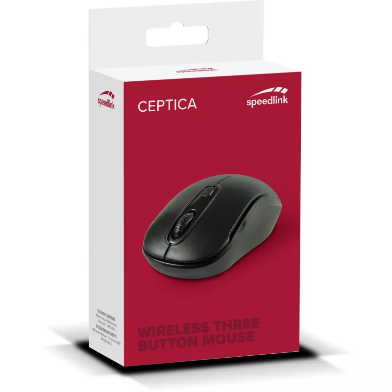 Muis SPEEDLINK SL-630013-BKBK RF draadloos voor beide handen