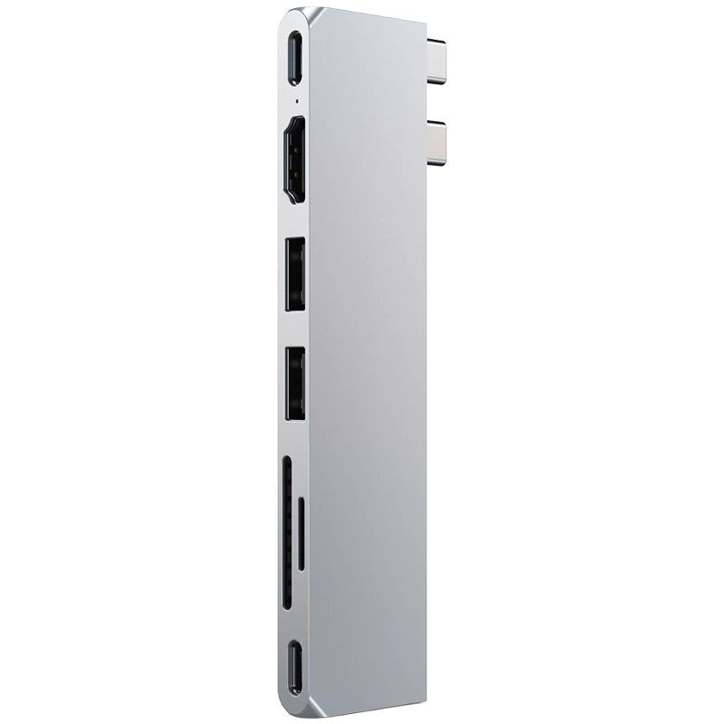 Satechi ST-HUCPHSS notebook-dockingstation & poort-replicator docking USB 3.2 Gen 2 (3.1 Gen 2) Type-C zilver (ST-HUCPHSS)