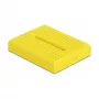 Steekbord DELOCK 18320 — kunststof prototypebord, geel, 36×46×10 mm