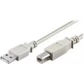 wentronic - USB-kabel - USB (M) naar USB Type B (M) - 1,8 m - grijs (68712)