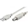 wentronic - USB-kabel - USB (M) naar USB Type B (M) - 1,8 m - grijs (68712)