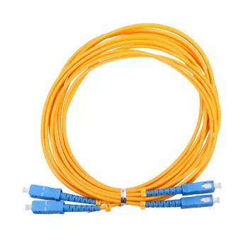 Glasvezelkabel Extralink EX.3586 1 m FTTH G.652D SC-SC duplex geel