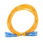Glasvezelkabel Extralink EX.3586 1 m FTTH G.652D SC-SC duplex geel