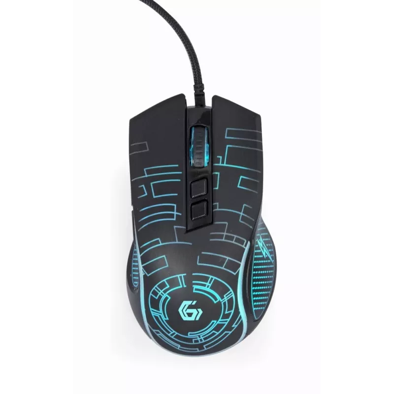 Gembird MUSG-RGB-01 muis voor rechtshandigen USB Type-A 3600 DPI