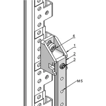 Schroff aardingsstang M5 440 mm - 20 punten (19) (20118-860)