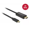 Videokabeladapter DeLOCK 85291 USB Type-C HDMI 2 m zwart