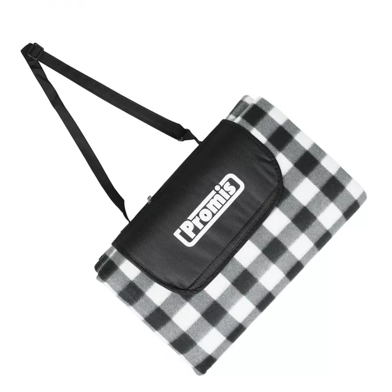 Picknickdeken PROMIS KP250, groen gestreept, 200 x 150 cm