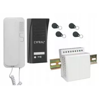 Intercom Cyfral Cosmo 1-TENANT zwart