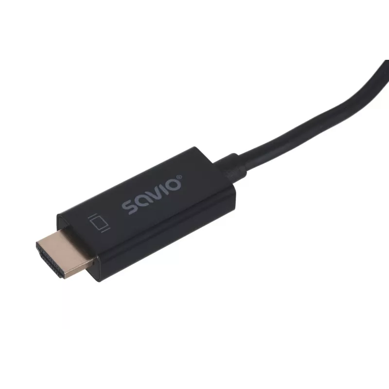 SAVIO videokabel-adapter DisplayPort naar HDMI type A CL-56, 1,5 m, zwart