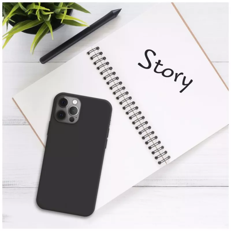 Fixed STORY backcover voor Xiaomi Redmi 15 4G/5G, gerubberde zwarte beschermhoes