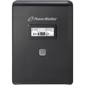 PowerWalker VI 2000 LCD 2 kVA 1200 W 2 AC-uitgangen