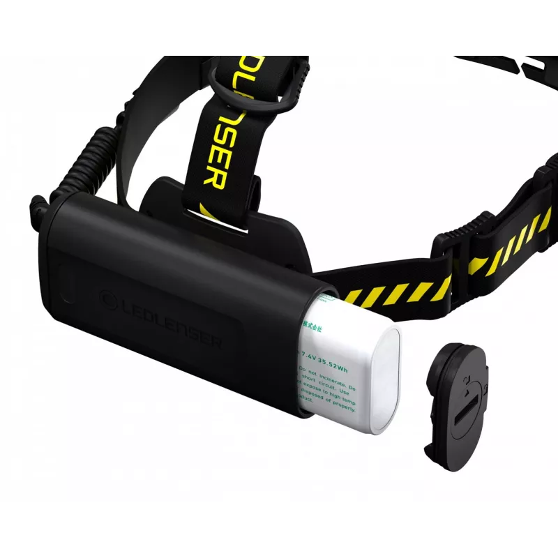 Hoofdlamp Led Lenser H15R Work zwart geel