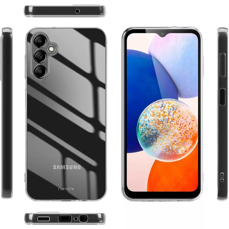 Nevox StyleShell Flex hoesje voor Samsung Galaxy A15 5G / A15 4G, TPU, transparant