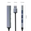 USB-hub QOLTEC 53793 — USB 3.0 ingang, 3× USB 2.0 aansluitingen