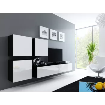 Cama Square kast VIGO 50/50/30 zwart/wit glanzend