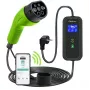 Qoltec Mobiele EV-autolader Verstelbaar 2in1 Type2 | 3.5kW | 230V | Wi-Fi | LCD | Draagbaar | Wallbox | 5m