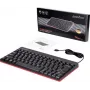Perixx 11670 toetsenbord USB QWERTY Duits - US Engels zwart (PERIBOARD-422 DE)
