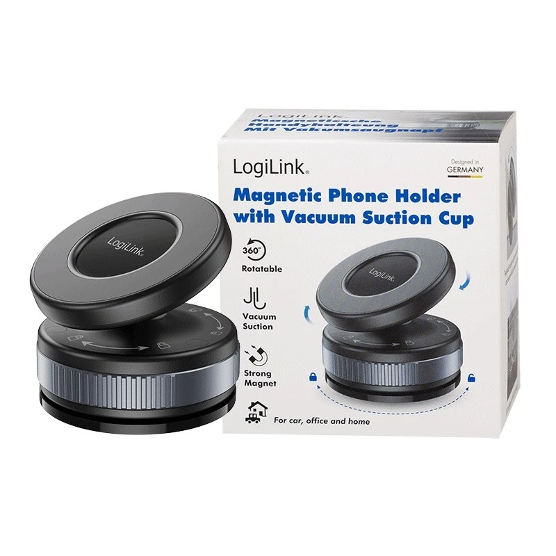 Magnetische smartphonehouder met vacuümzuignap