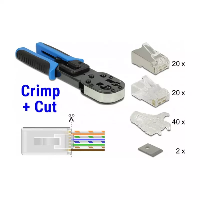 Kabel-krimptang-set DeLOCK 86450