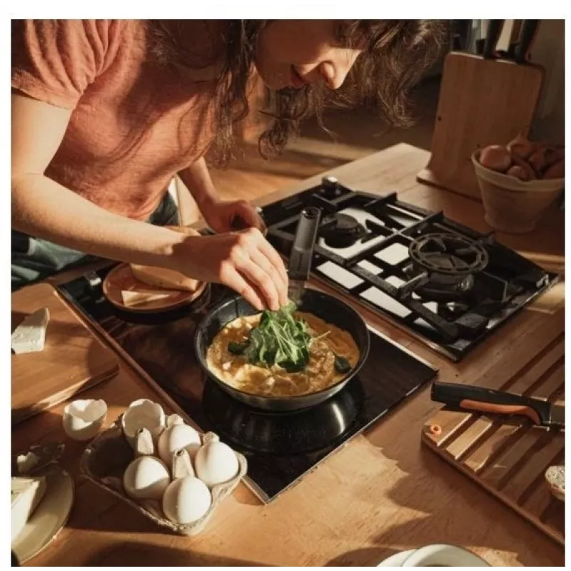Fiskars 1072249 gourmet-braadpan, rond