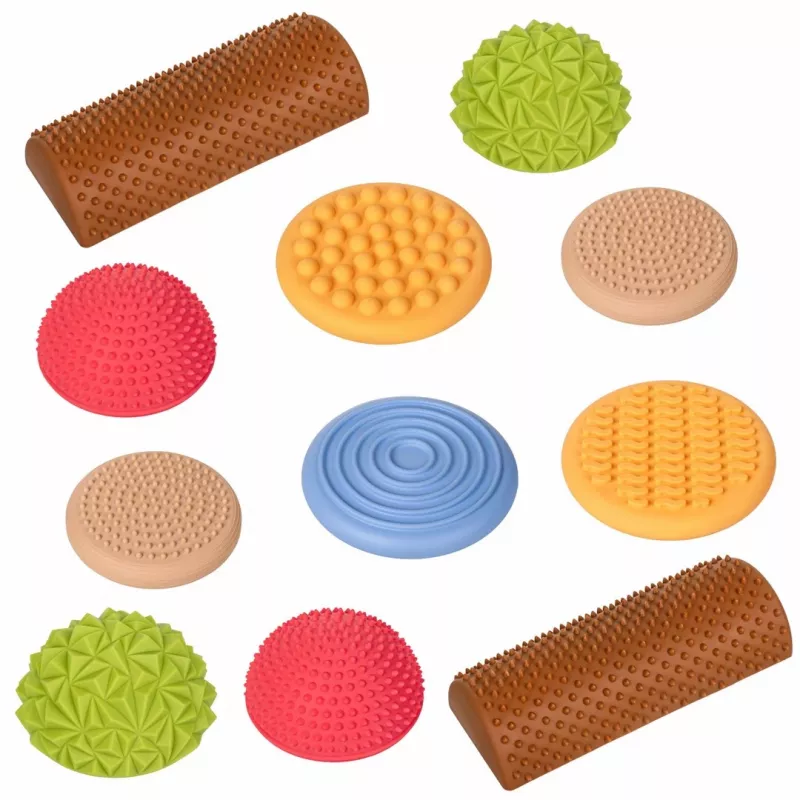 TULLO Fizjo sensorisch pad, pastel, 11 stuks