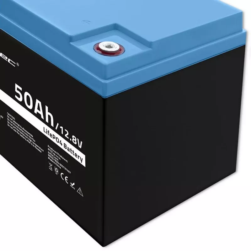LiFePO4-batterij QOLTEC 12,8 V 50 Ah (model 53704) voor backup en energieopslag