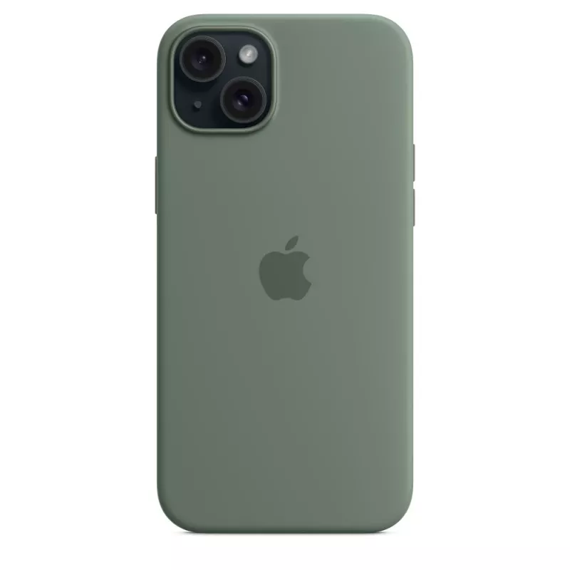 Apple iPhone 15 Plus silicone case met MagSafe - Cypress