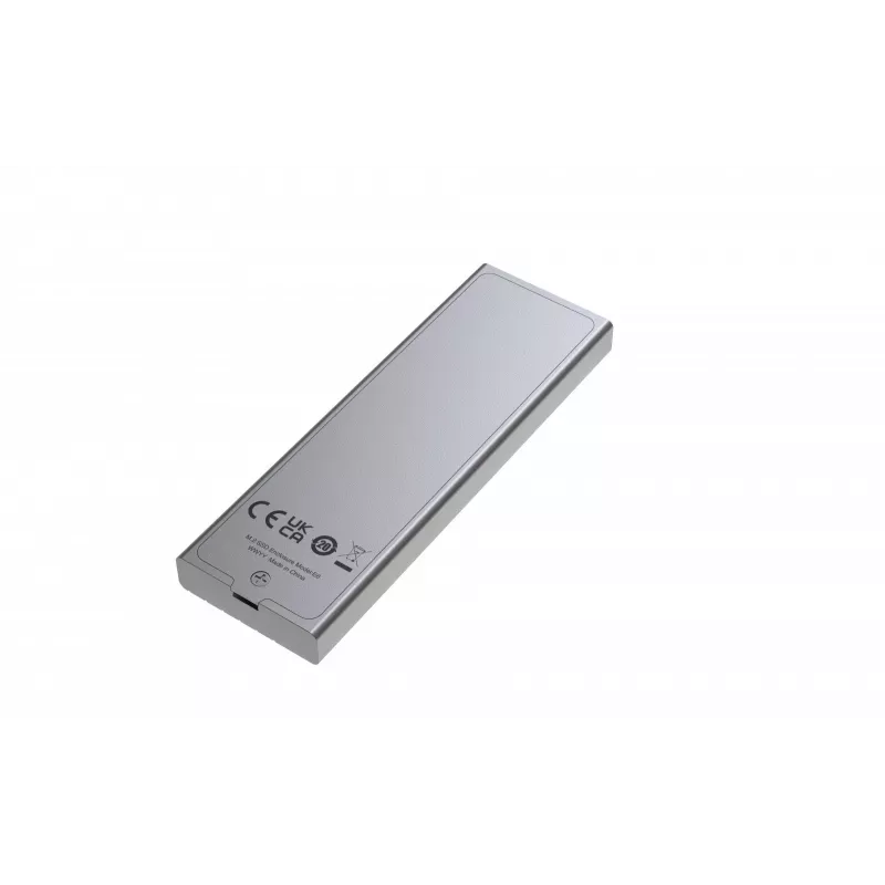 SSD-behuizing Lexar E6 zilver M.2, PCIe, USB 3.2 Gen 2 (10 Gbit/s), USB‑C, aluminium, enkele M.2 tot 4 TB