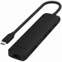 Satechi 7-in-1 USB-C slim multiport adapter Ethernet (USB-C PD, 2x USB-A, HDMI 4K, Ethernet, kaartlezer micro/SD) (zwart)