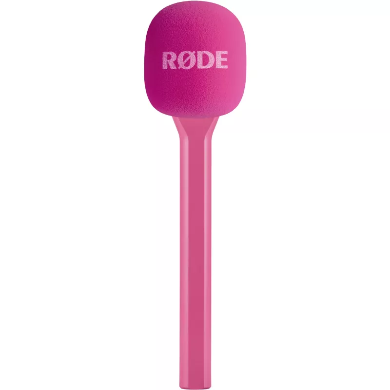 Interview GO hand-interviewmicrofoon van Rode, roze