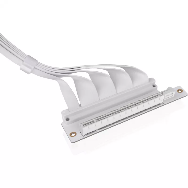Thermaltake PCI-E 4.0 Dual 90 Degree riserkabel, 40 cm, wit (AC-077-CO6OTN-C1)