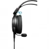 Bedrade headset Audio-Technica ATH-GDL3 — hoofdband, supra-aural, 10–35000 Hz, 220 g, zwart