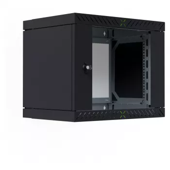 EFB Elektronik 19 wandbehuizing X-Rack met glazen deur 400-600mm zwart - wandbehuizing (WGX-0906TS.G1)