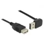 USB-kabel DeLOCK 1 m USB 2.0-A naar USB 2.0-A zwart